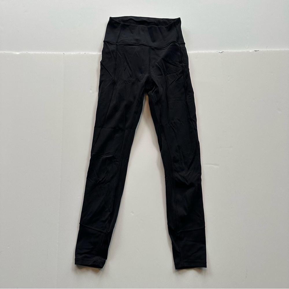 Lululemon High Rise Black Leggings 25”